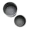 Hello Honey® Charcoal Grey & Gold Boho Embossed Metal Planters with Stands Set